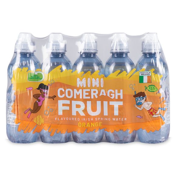 Mini Fruit Flavoured Irish Spring Water Orange 10x250ml Comeragh